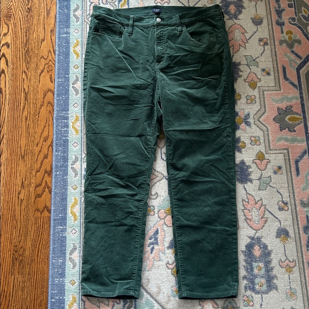J. Crew Corduroy full-length essential straight pant - 34